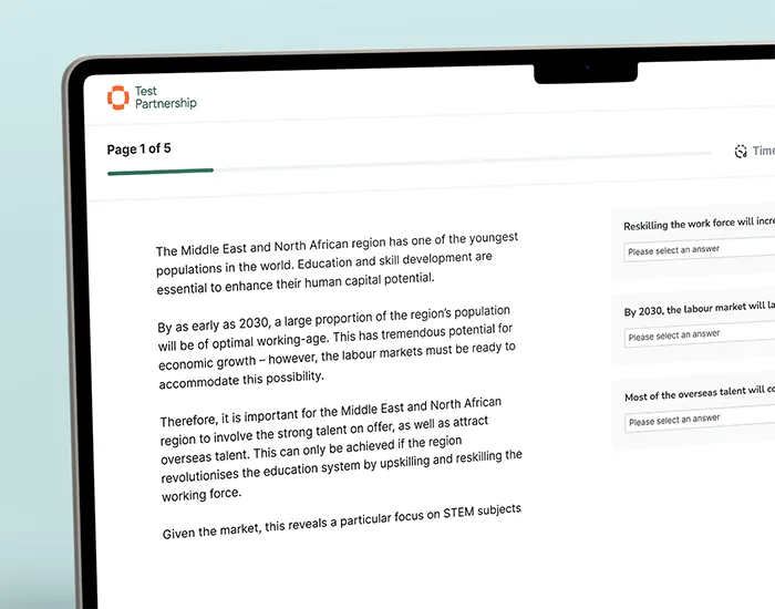 test partnership verbal reasoning test