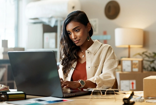 woman on laptop